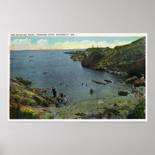 Aussicht auf die Bucht von Perkins, Schwimmen Poster