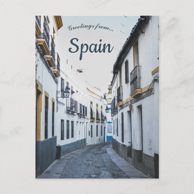 Aussicht auf die Calle Romero Córdoba Spanien Postkarte (Vorderseite)