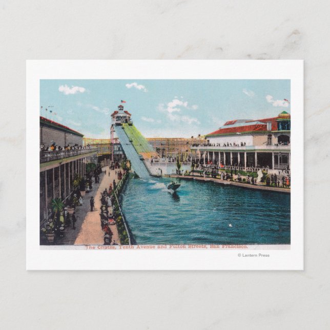 Aussicht auf die Chutes in der 10th Ave und Fulton Postkarte (Vorderseite)