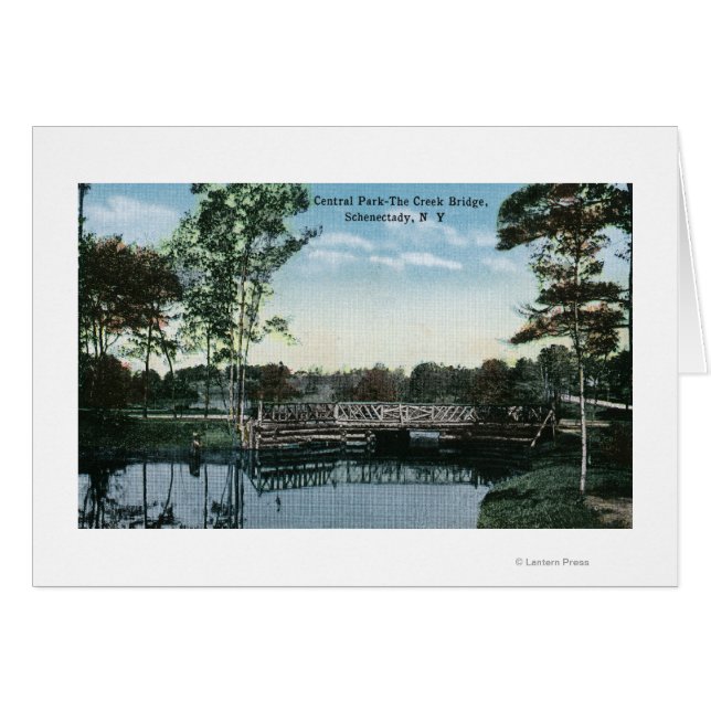 Aussicht auf die Creek-Brücke im Central Park (Vorderseite (Horizontal))