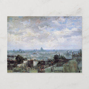 Aussicht auf die Dächer von Paris Van Gogh Fine Ar Postkarte