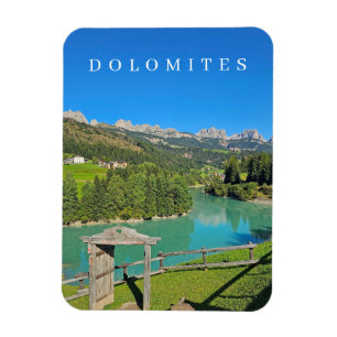 Aussicht auf die Dolomiten im Kühlschrankmagnet vo Magnet