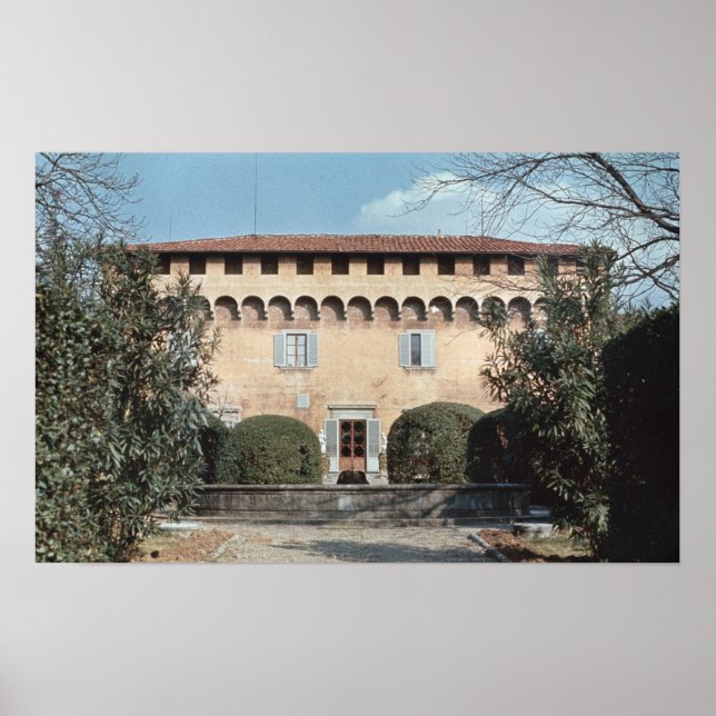 Aussicht auf die Fassade, entworfen für Cosimo Poster (Vorne)