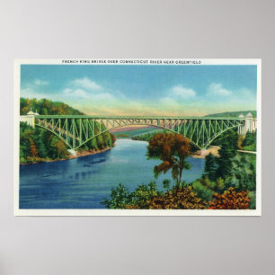 Aussicht auf die Französische Königbrücke über Con Poster