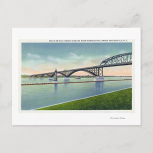 Aussicht auf die Friedensbrücke über Niagara Postkarte