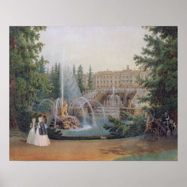 Aussicht auf die frühe Kaskade Poster (Vorne)