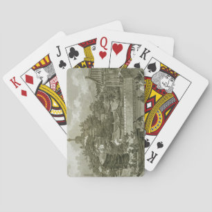 Aussicht auf die Gärten des Kaiserpalastes, Peki Spielkarten