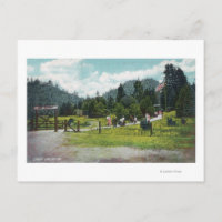 Aussicht auf die Gäste auf einem Spaziergang durch