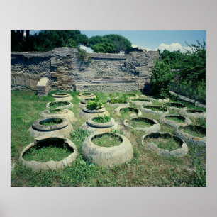 Aussicht auf die Geschäfte Poster