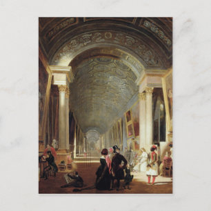 Aussicht auf die Grande Galerie des Louvre, 1841 Postkarte
