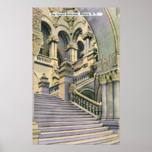 Aussicht auf die Große Treppe Poster