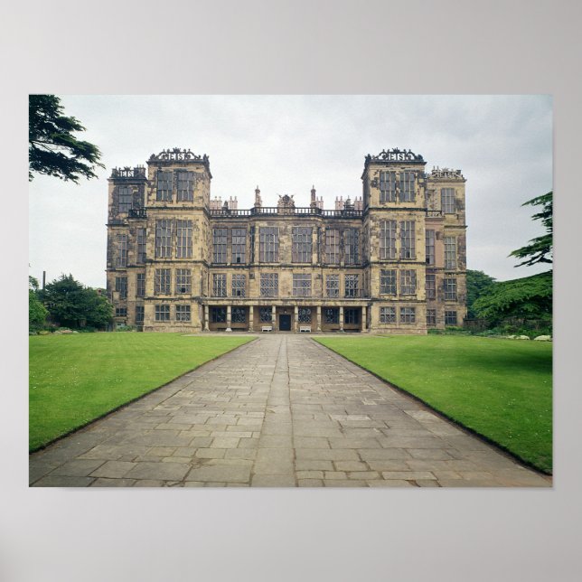 Aussicht auf die Hardwick Hall Poster (Vorne)