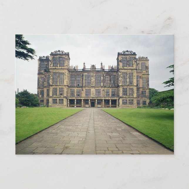 Aussicht auf die Hardwick Hall Postkarte (Vorderseite)