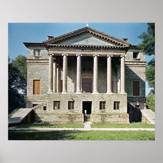 Aussicht auf die Hauptfassade aus den Jahren 1559- Poster (Vorne)