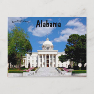 Aussicht auf die Hauptstadt des Staat Alabama in M Postkarte