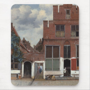 Aussicht auf die Häuser in Delft The Little Street Mousepad
