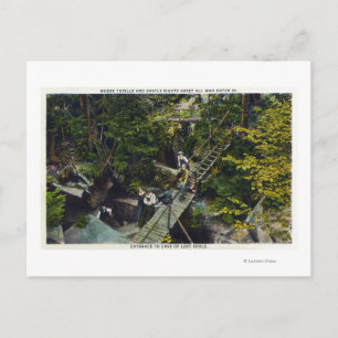 Aussicht auf die Höhle der verlorenen Soule Eingan Postkarte