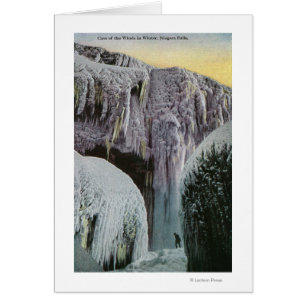 Aussicht auf die Höhle des Windes im Winter