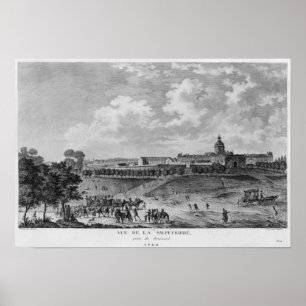 Aussicht auf die Hopital La Salpetriere Poster