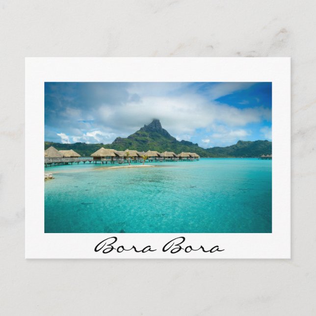 Aussicht auf die Insel Bora Bora Postkarte (Vorderseite)