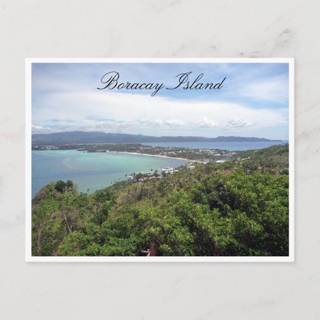 Aussicht auf die Insel Boracay Postkarte (Vorderseite)