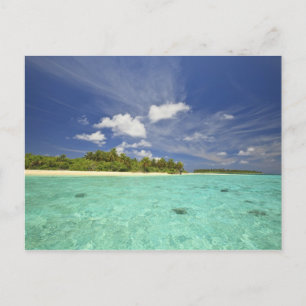 Aussicht auf die Insel Funadoo von Funadovilligill Postkarte