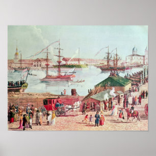 Aussicht auf die Isaac-Brücke Poster