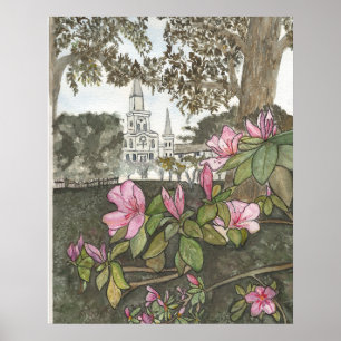 Aussicht auf die Kathedrale Poster