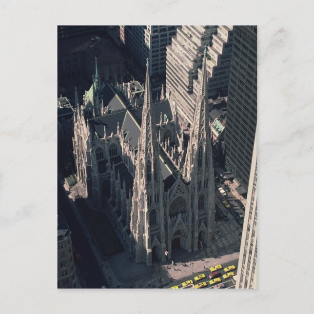 Aussicht auf die Kathedrale St. Patrick Postkarte (Vorderseite)