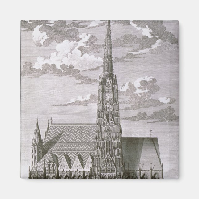Aussicht auf die Kathedrale St. Stephans Magnet (Vorne)