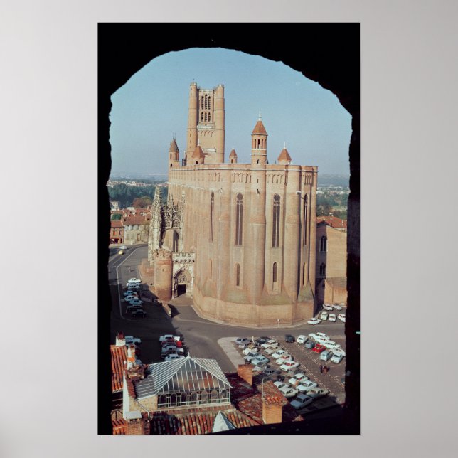 Aussicht auf die Kathedrale von Sainte-Cecile Poster (Vorne)