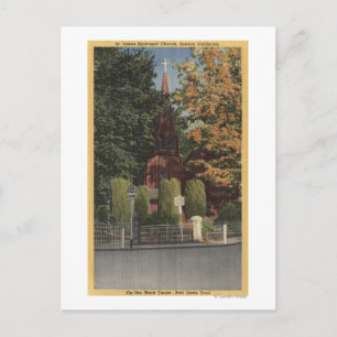 Aussicht auf die Kirche St. James Episcopal Postkarte