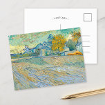 Aussicht auf die Kirche von Saint Paul | Van Gogh Postkarte<br><div class="desc">Aussicht auf die Kirche Saint-Paul-de-Mausole (1889) von dem niederländischen postimpressionistischen Künstler Vincent Van Gogh. Original-Kunstwerk ist ein Öl auf der Leinwand,  das eine abstrakte Landschaft mit einem kirchlichen Gebäude im Hintergrund darstellt. Verwenden Sie die Entwurfstools,  um einen benutzerdefinierten Text hinzuzufügen oder das Bild zu personalisieren.</div>