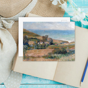Aussicht auf die Küste bei Wargemont in der Norman Postkarte