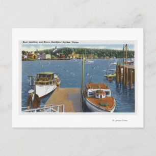 Aussicht auf die Landung und die Küste Postkarte