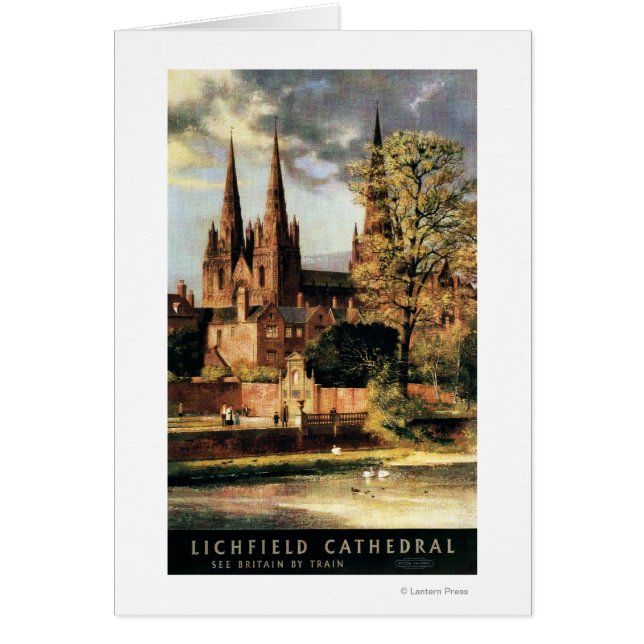 Aussicht auf die Lichfield-Kathedrale (Vorne)