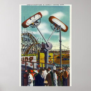 Aussicht auf die Loop-o-Flugzeug-Fahrt Nr. 2 Poster
