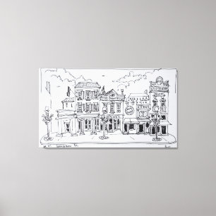 Aussicht auf die M Street in Georgetown, Washingto Leinwanddruck