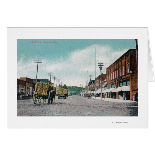 Aussicht auf die Main StreetPalouse, WA (Vorderseite (Horizontal))