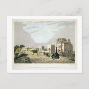 Aussicht auf die Manchester und die Liverpool-Bahn Postkarte