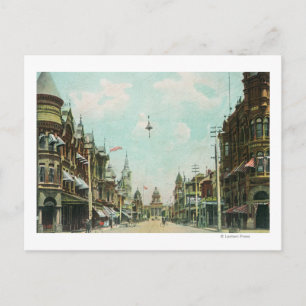 Aussicht auf die Mariposa Street gegenüber dem Rat Postkarte