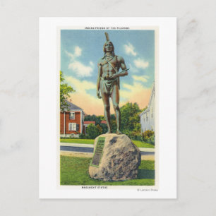 Aussicht auf die Massasoit Statue Nr. 2 Postkarte
