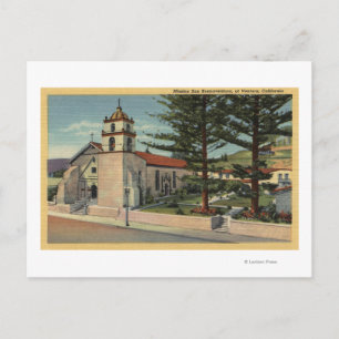 Aussicht auf die Mission San Buenaventura Postkarte