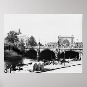 Aussicht auf die Moltke-Brücke Poster