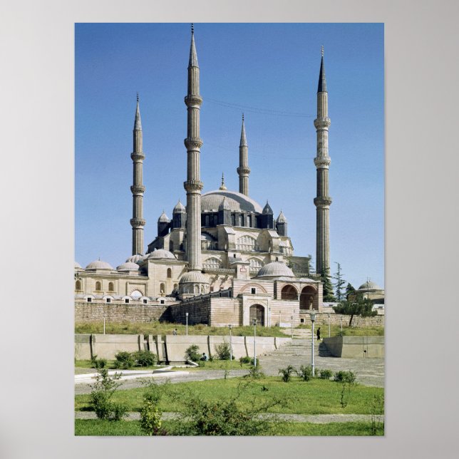 Aussicht auf die Moschee, osmanisch, Baujahr c.156 Poster (Vorne)