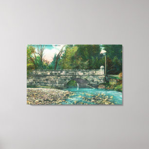 Aussicht auf die Napa-Landkreis-BrückeNapa, CA Leinwanddruck