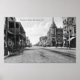 Aussicht auf die neunzehnte Straße # 2Bakersfield, Poster