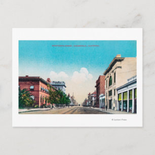 Aussicht auf die neunzehnte StreetBakersfield, CA Postkarte