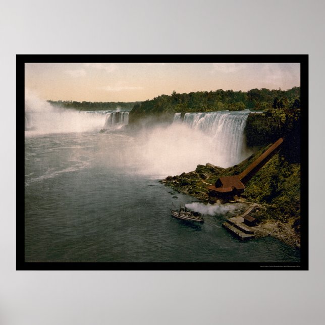 Aussicht auf die Niagarafälle 1898 Poster (Vorne)