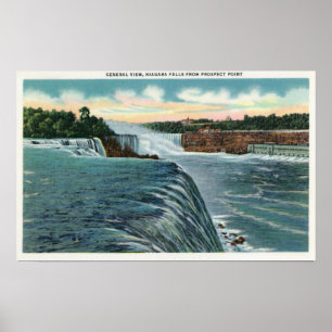 Aussicht auf die Niagarafälle von Prospect Point Poster